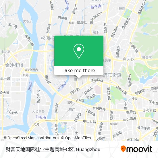 财富天地国际鞋业主题商城-C区 map