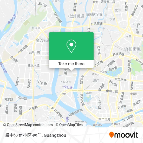 桥中沙角小区-南门 map
