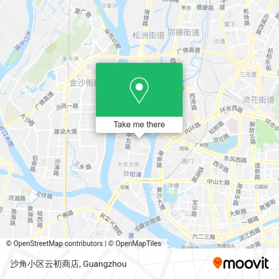 沙角小区云初商店 map
