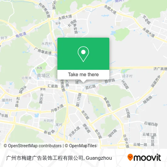 广州市梅建广告装饰工程有限公司 map