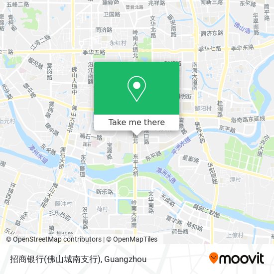 招商银行(佛山城南支行) map