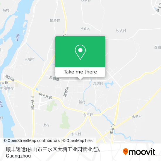 顺丰速运(佛山市三水区大塘工业园营业点) map
