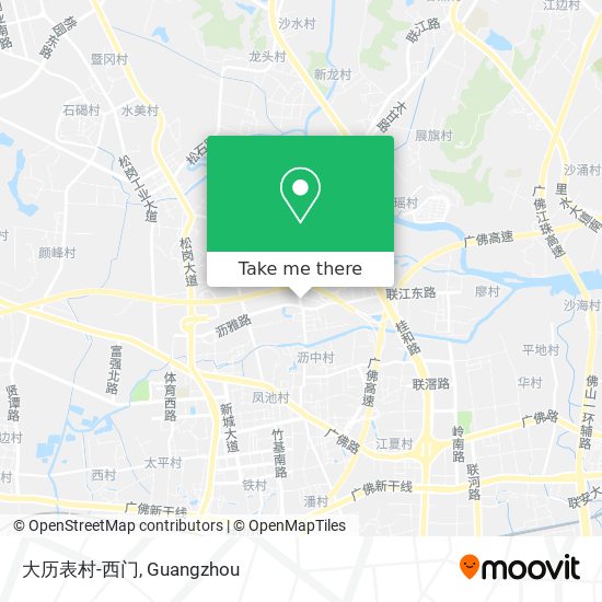 大历表村-西门 map