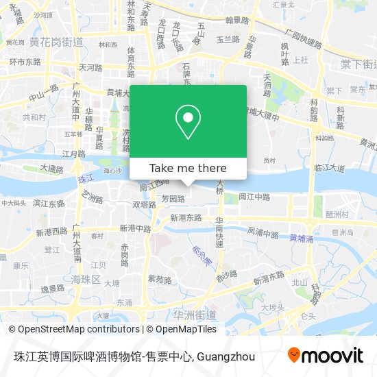 珠江英博国际啤酒博物馆-售票中心 map