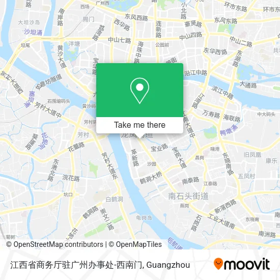 江西省商务厅驻广州办事处-西南门 map