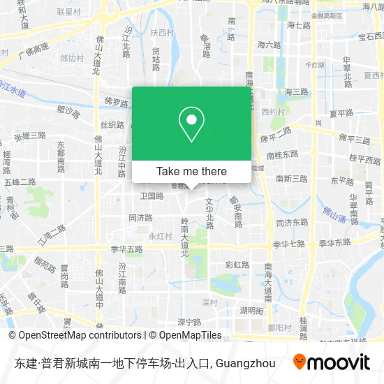 东建·普君新城南一地下停车场-出入口 map