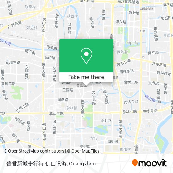 普君新城步行街-佛山讯游 map