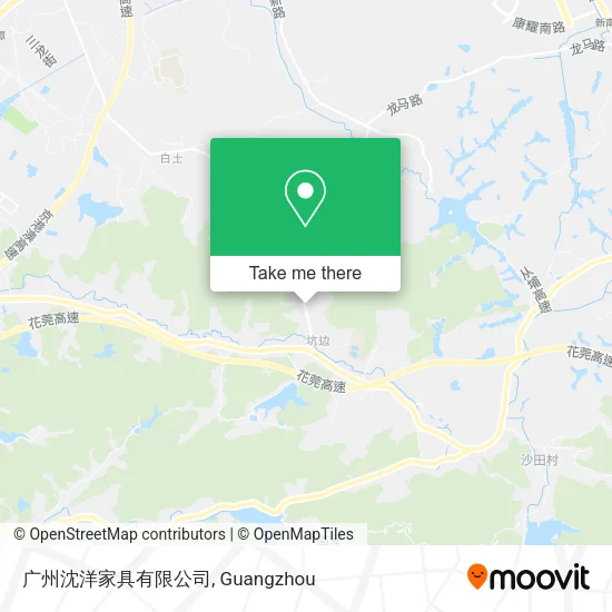 广州沈洋家具有限公司 map