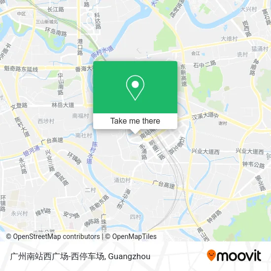 广州南站西广场-西停车场 map