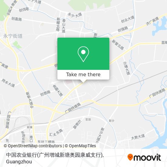 中国农业银行(广州增城新塘奥园康威支行) map