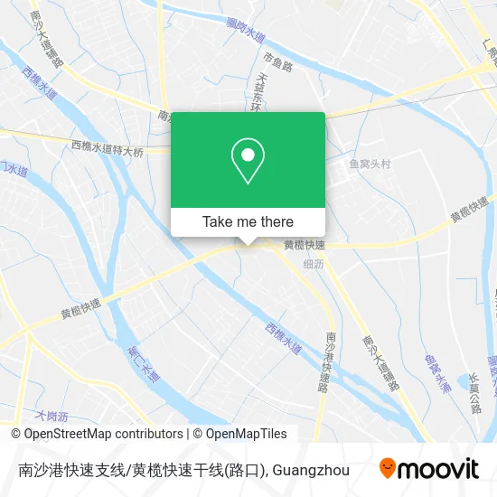 南沙港快速支线/黄榄快速干线(路口) map