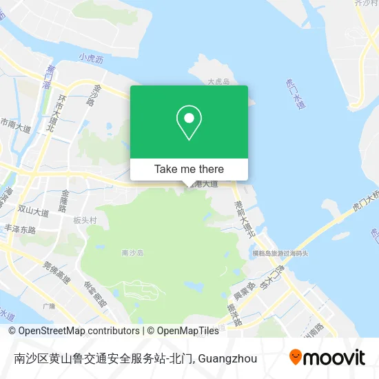 南沙区黄山鲁交通安全服务站-北门 map