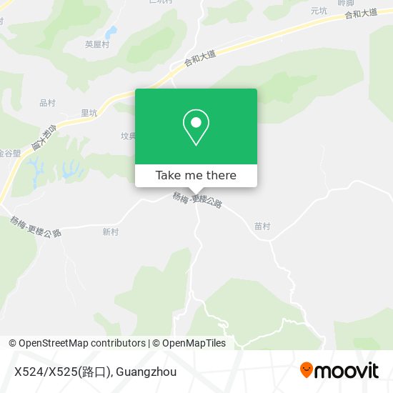 X524/X525(路口) map