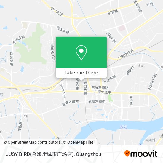 JUSY BIRD(金海岸城市广场店) map