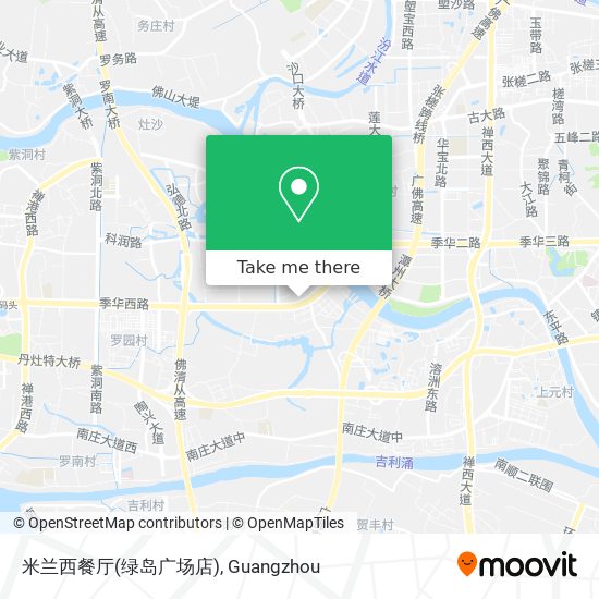 米兰西餐厅(绿岛广场店) map