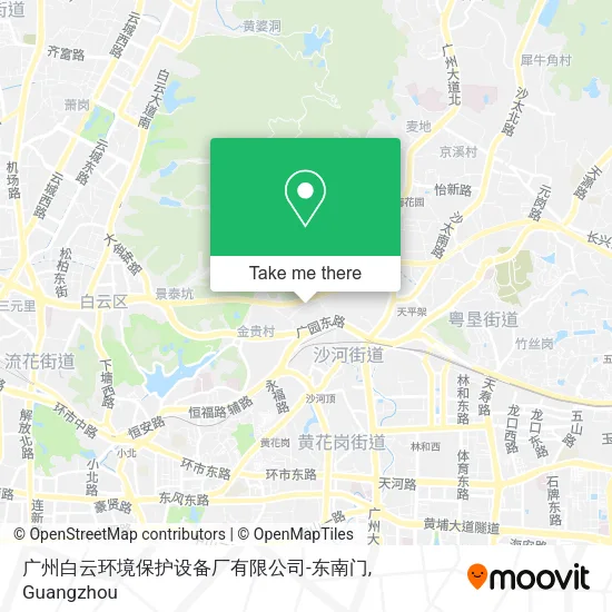 广州白云环境保护设备厂有限公司-东南门 map