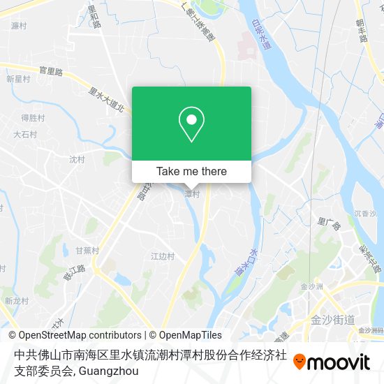 中共佛山市南海区里水镇流潮村潭村股份合作经济社支部委员会 map