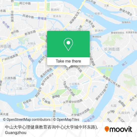 中山大学心理健康教育咨询中心(大学城中环东路) map