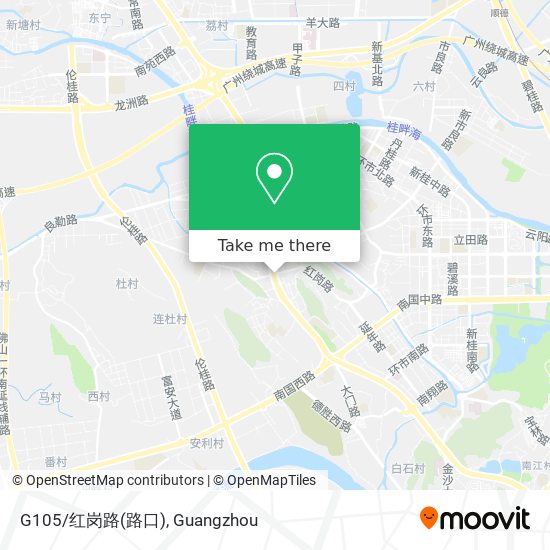 G105/红岗路(路口) map