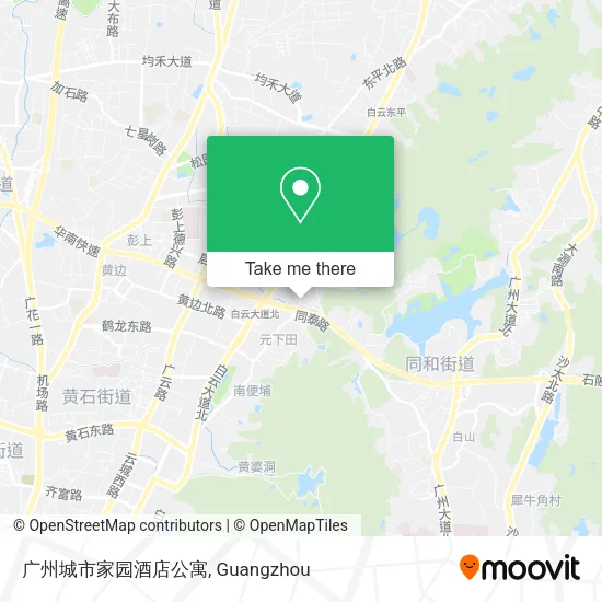 广州城市家园酒店公寓 map