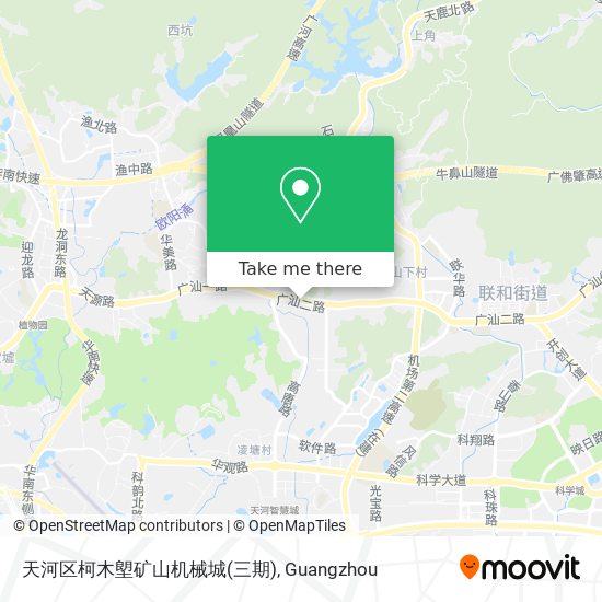 天河区柯木塱矿山机械城(三期) map
