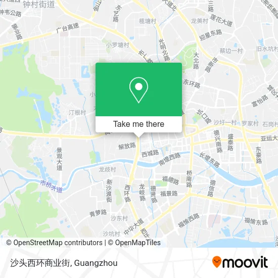 沙头西环商业街 map