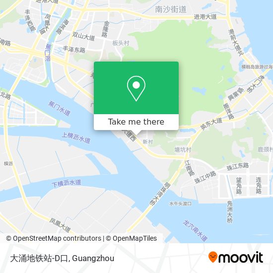 大涌地铁站-D口 map