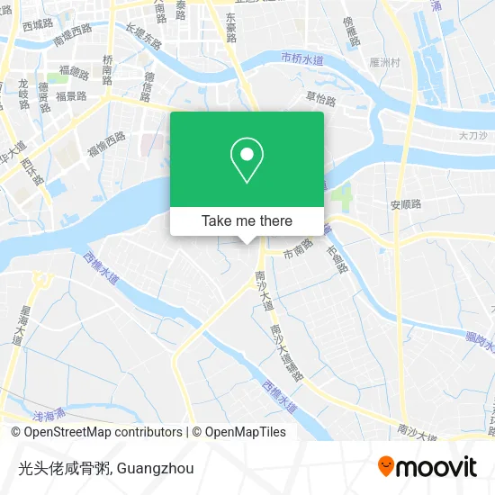 光头佬咸骨粥 map