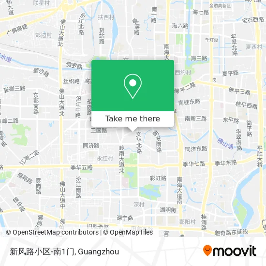 新风路小区-南1门 map