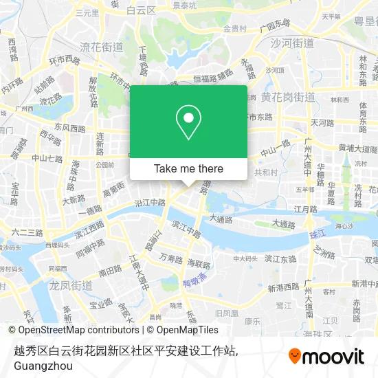 越秀区白云街花园新区社区平安建设工作站 map