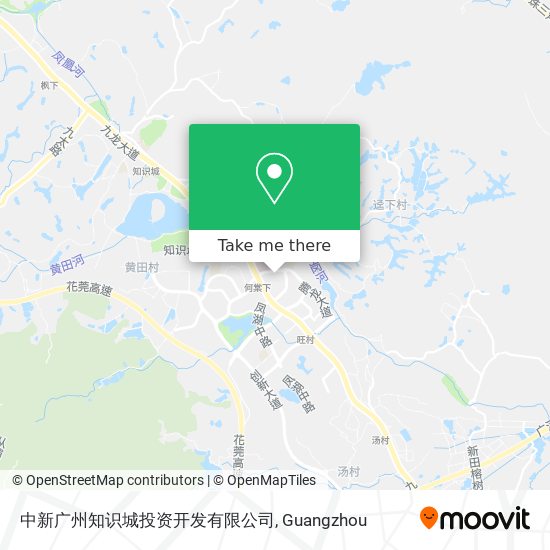 中新广州知识城投资开发有限公司 map