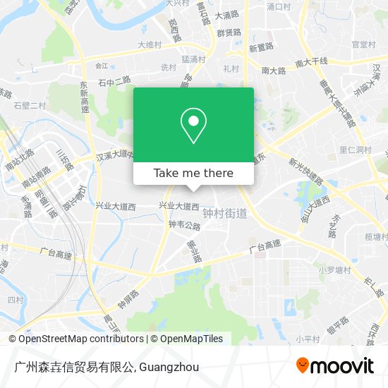 广州森壵信贸易有限公 map