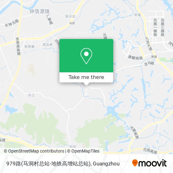 979路(马洞村总站-地铁高增站总站) map