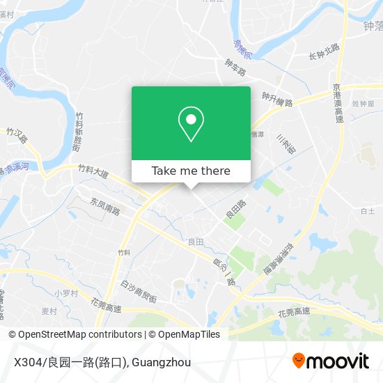 X304/良园一路(路口) map