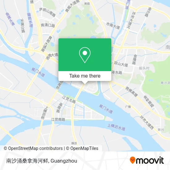 南沙涌桑拿海河鲜 map