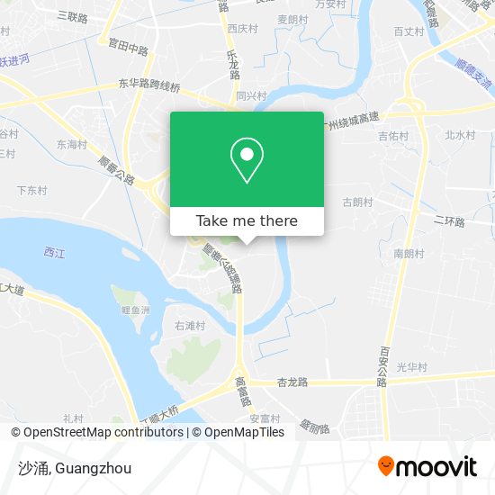 沙涌 map
