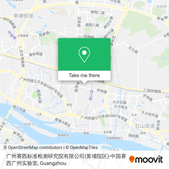 广州赛西标准检测研究院有限公司(黄埔院区)-中国赛西广州实验室 map