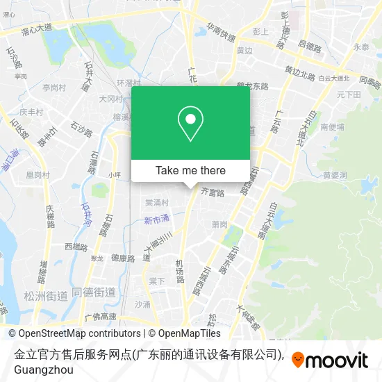 金立官方售后服务网点(广东丽的通讯设备有限公司) map