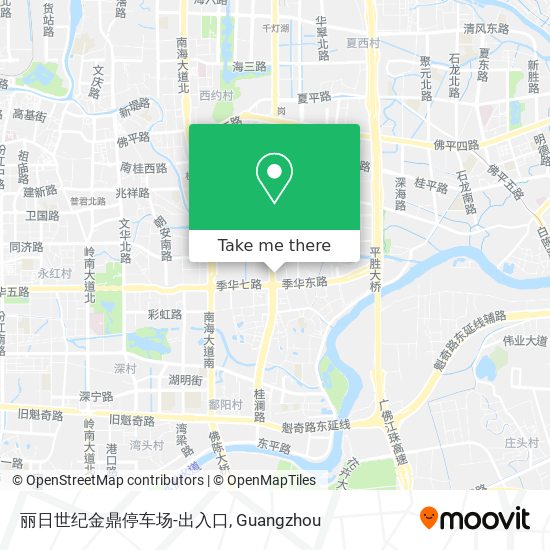 丽日世纪金鼎停车场-出入口 map