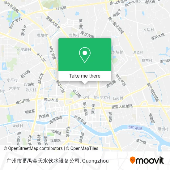 广州市番禺金天水饮水设备公司 map