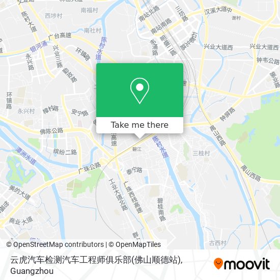 云虎汽车检测汽车工程师俱乐部(佛山顺德站) map