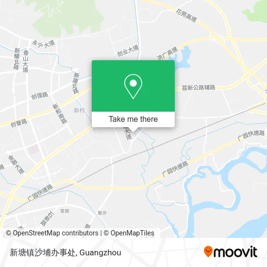 新塘镇沙埔办事处 map