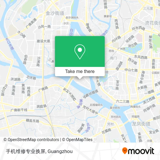 手机维修专业换屏 map