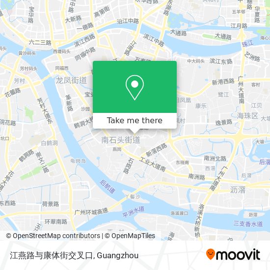 江燕路与康体街交叉口 map