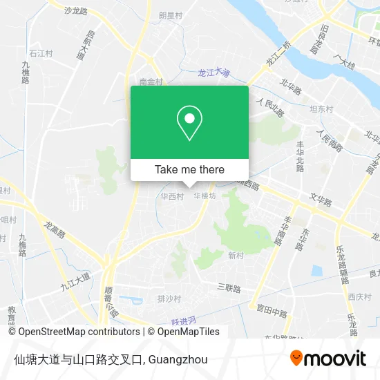 仙塘大道与山口路交叉口 map