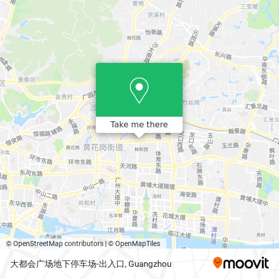 大都会广场地下停车场-出入口 map