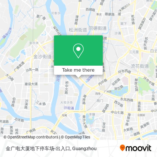 金广电大厦地下停车场-出入口 map