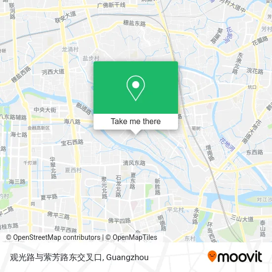观光路与萦芳路东交叉口 map