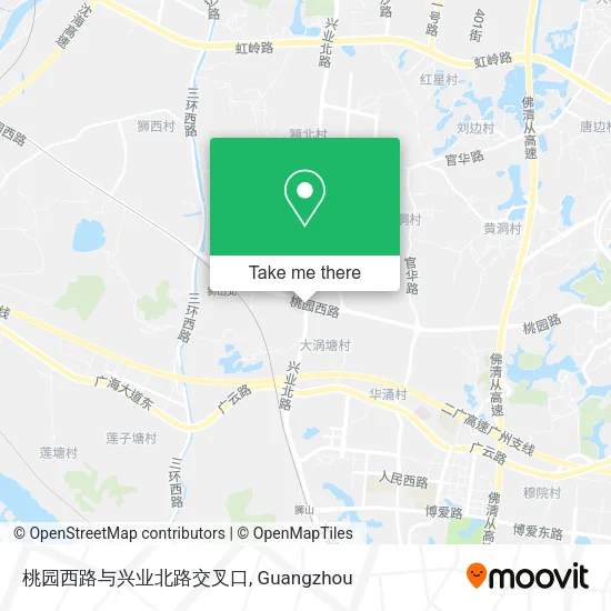 桃园西路与兴业北路交叉口 map