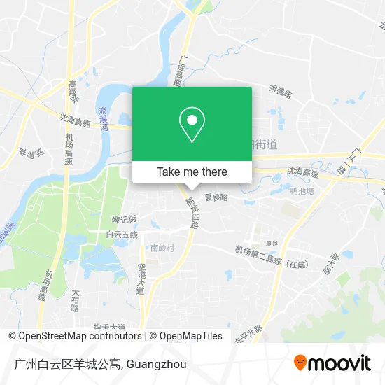 广州白云区羊城公寓 map